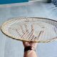 Round top 40cm rigidule perforated sheet metal vintage Mathieu Matégot design 1950s
