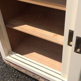 Mado wall shelf 2 sliding doors "frozen" effect windows - 50s