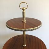 Round table of neoclassical style with triple plateaux 1940