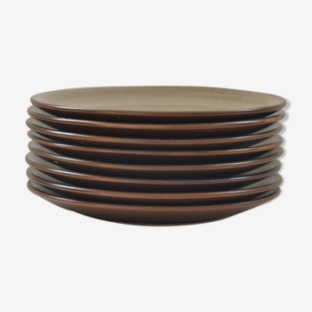 8 Niderviller - Toledo-made sandstone dessert plates