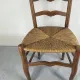 Rush seat chair in Country style / Provincial Louis XV