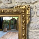 Miroir ancien 133cm/96,5cm doré à la feuille d’or