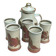Coffee/herbal tea/orangeade stoneware service from Blanot pottery