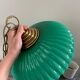 Green opaline chandelier