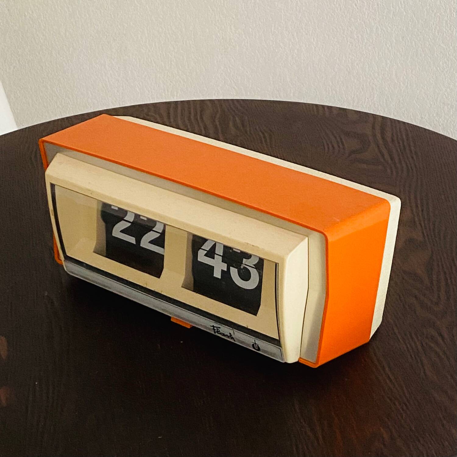 70's orange flip flap flash clock