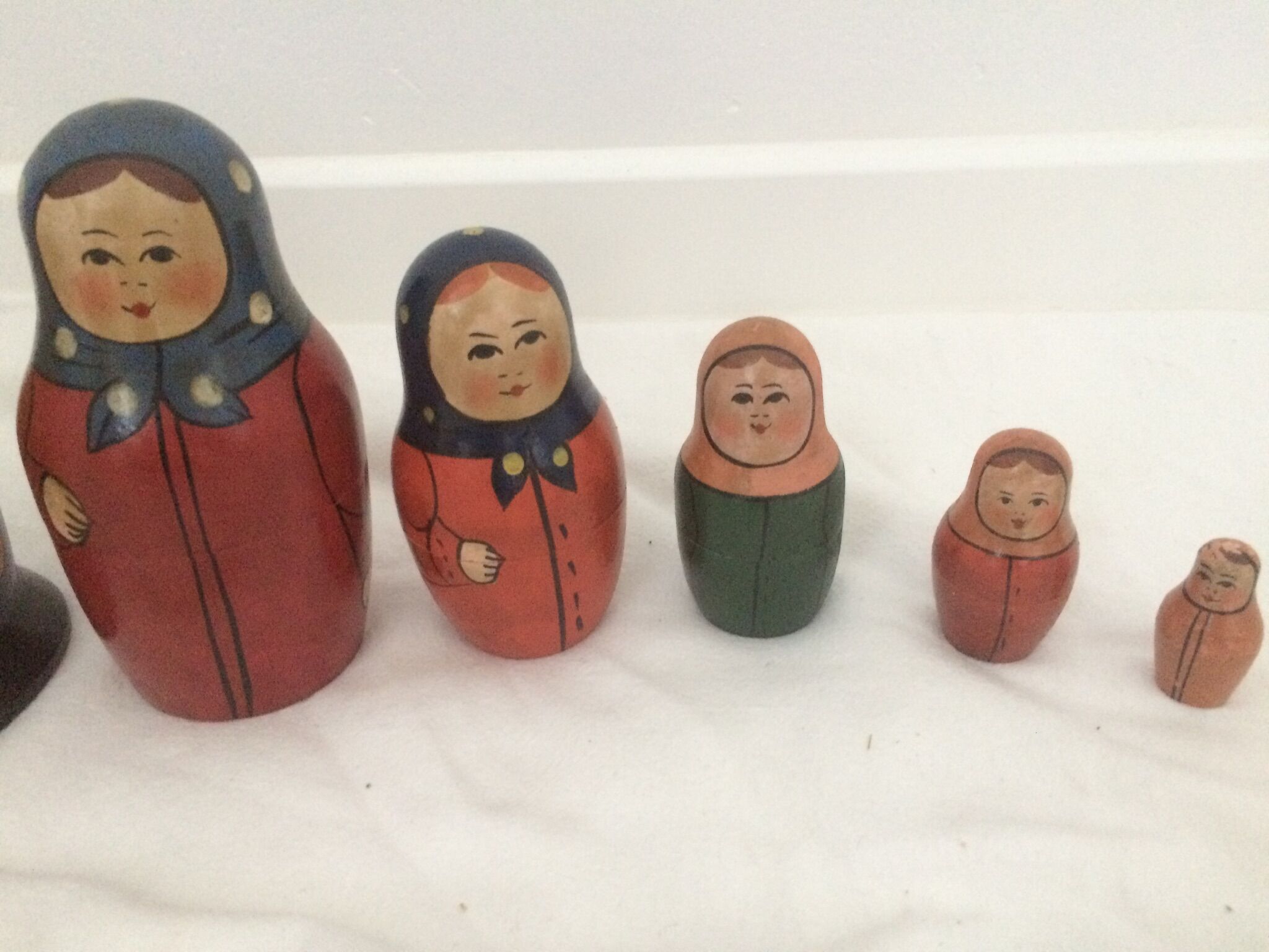 Russian dolls old USSR thoughtfulness