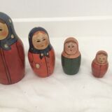 Russian dolls old USSR thoughtfulness