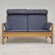 1970s, Danish design by Børge Mogensen, sofa model 2252, oak, furniture wool