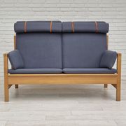 1970s, Danish design by Børge Mogensen, sofa model 2252, oak, furniture wool