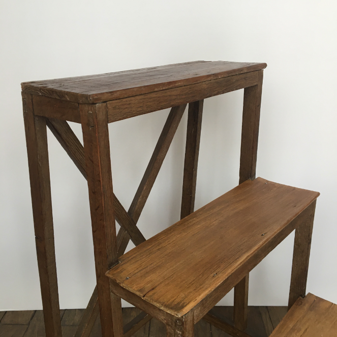Old wooden stepladder