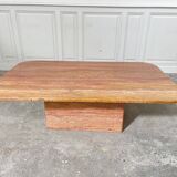 Table basse en marbre rose orangé, 70