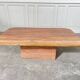 70s orange-pink marble coffee table