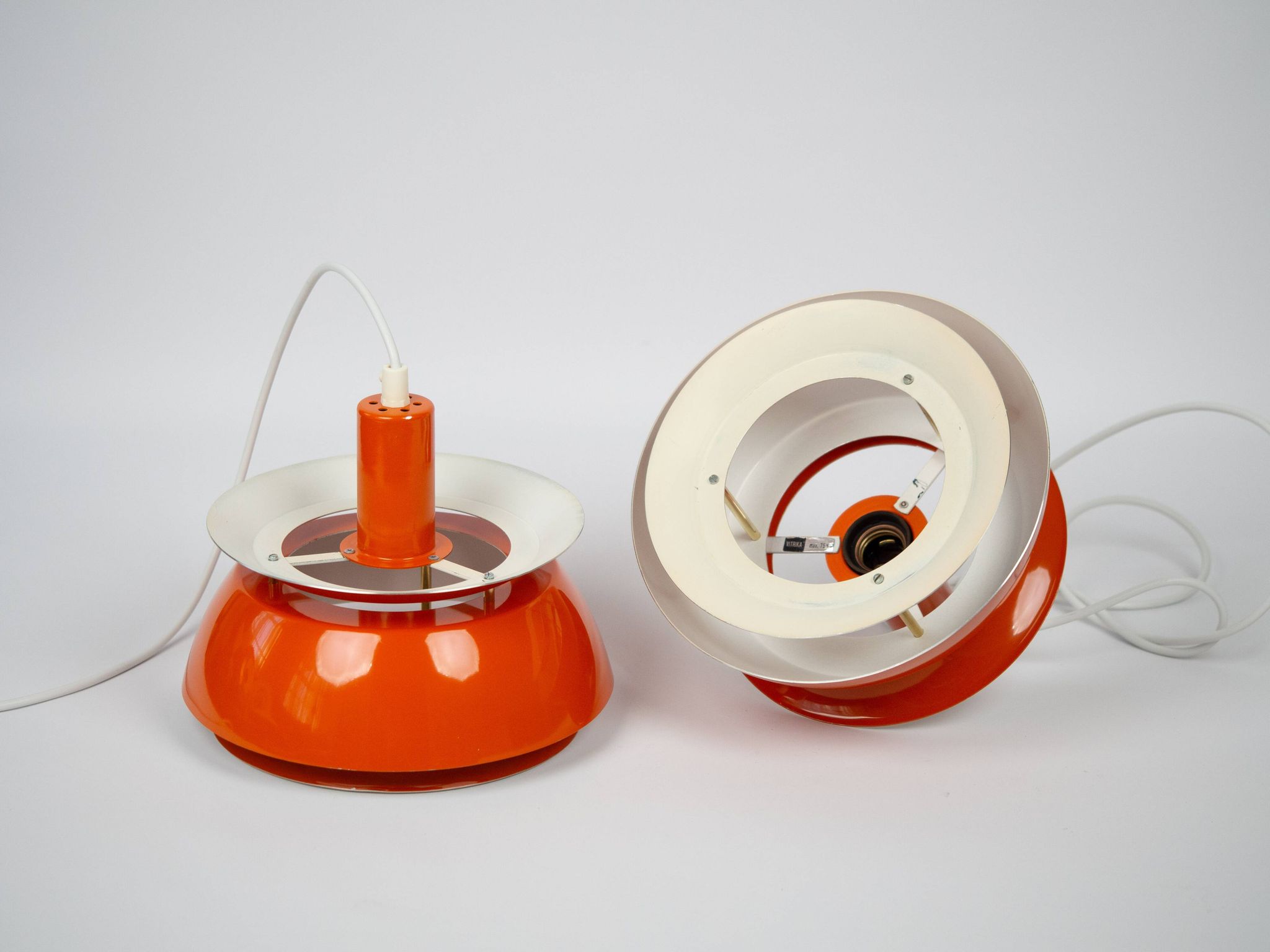Paire de 2 lampes vintage du Nevada par Vitrika, années 1980.
