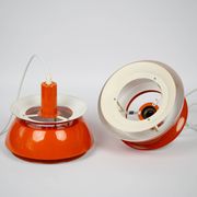 Paire de 2 lampes vintage du Nevada par Vitrika, années 1980.