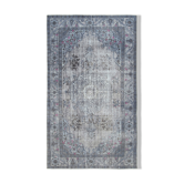 Handmade bohemian turkish 1980s 168 cm x 284 cm grey carpet