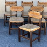 Set of 6 mulched chairs 1950