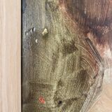Portrait à l'huile sur carton