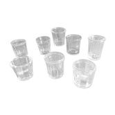 Lot de 8 pots anciens de confiture utiles en automne , taille diverse.
