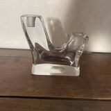 Bougeoir double en cristal