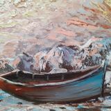 Painting breton landscape signed nedelec