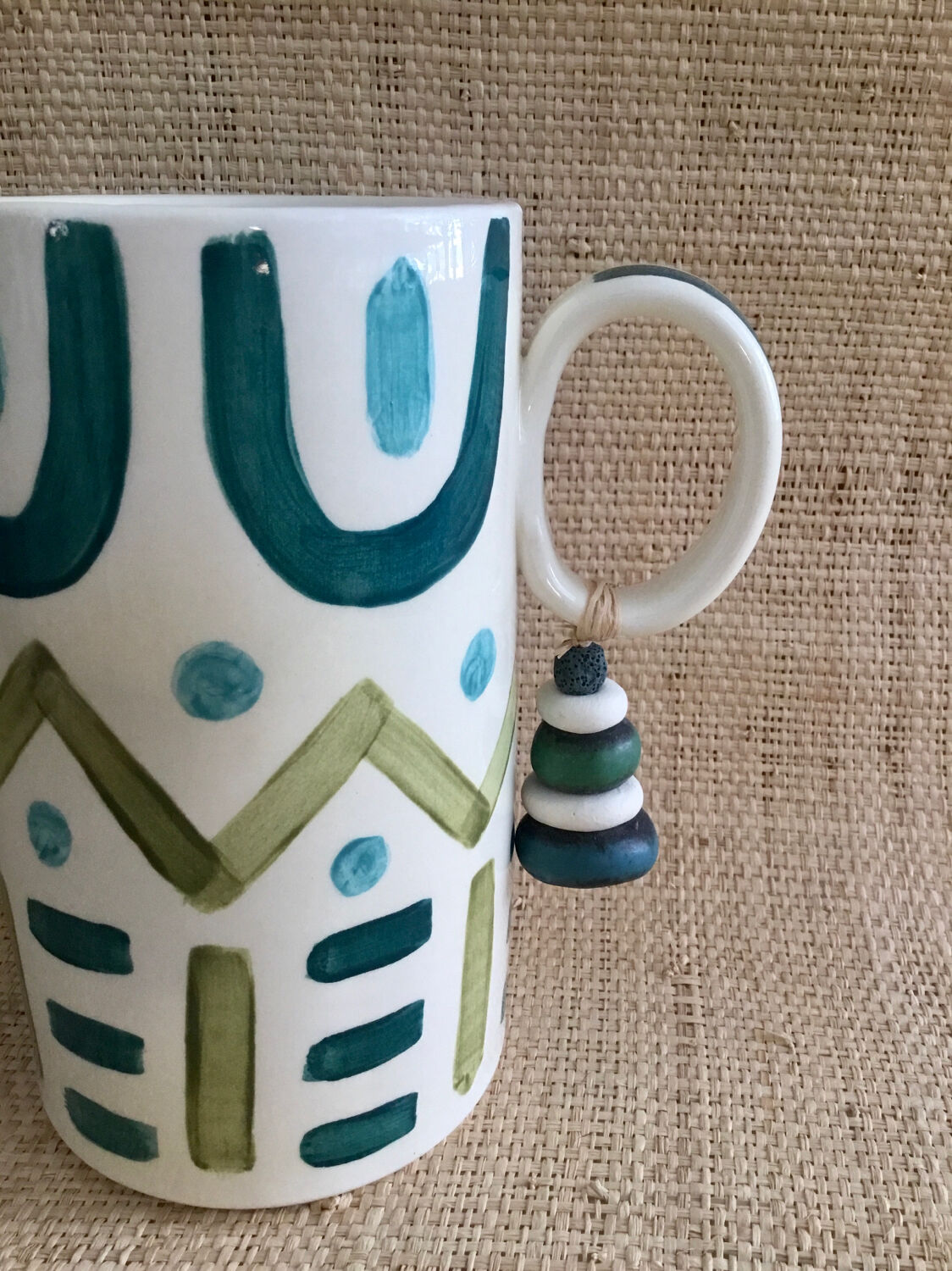 Hand-painted ceramic vase