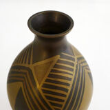 Small art deco copperware vase
