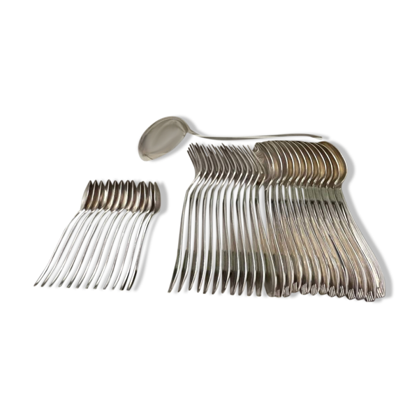 Ménagère Frionnet en métal argenté (37 pièces)