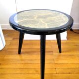 Pedestal table piece of sofa fiberglass 60s