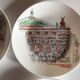 Set of 6 Françoise Saget plates "Stroll in Paris"
