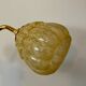 Vintage tulip wall lamp in yellow Clichy glass