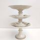 Three porcelain potters decoration heron and bamboo