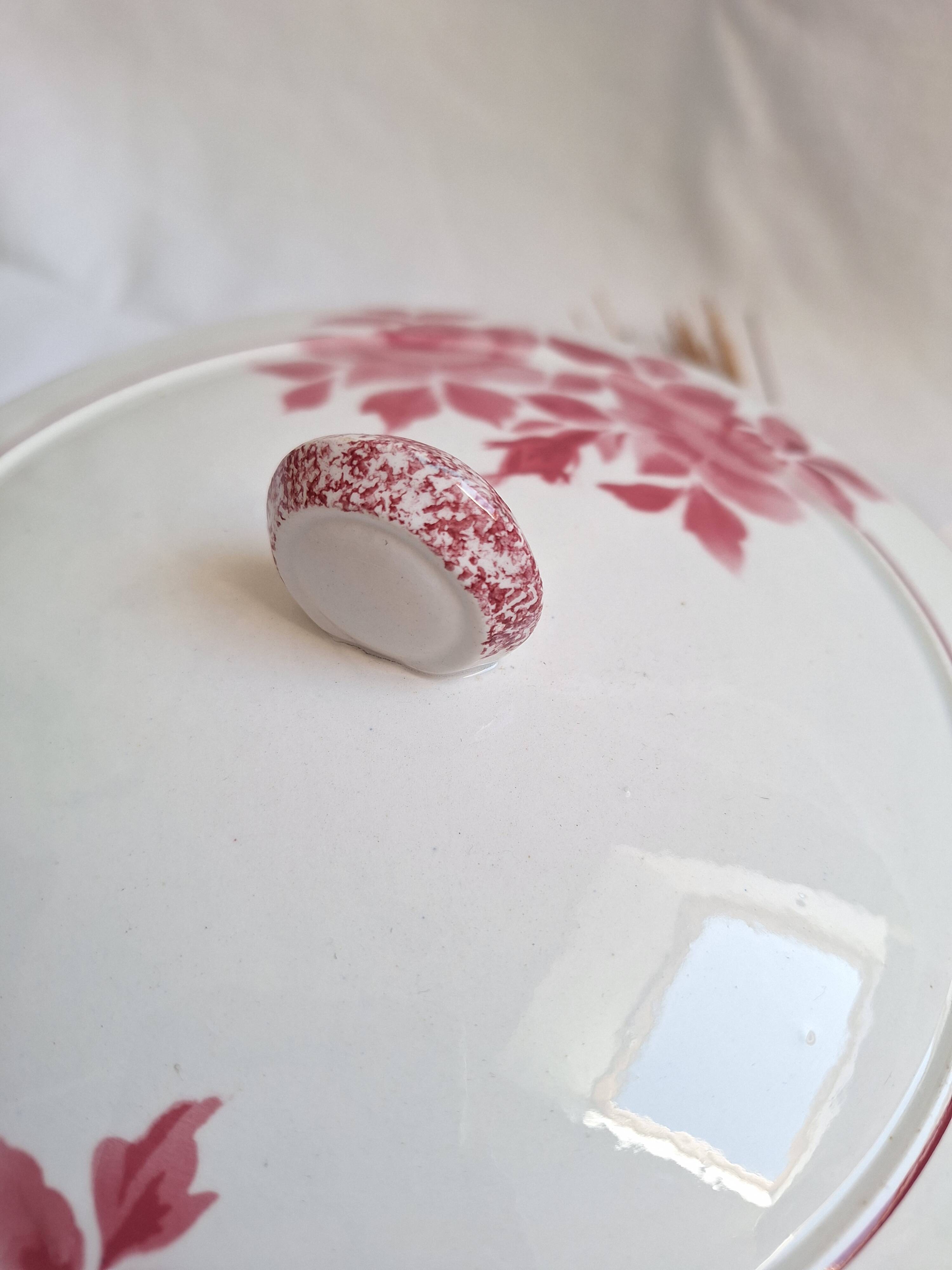 Pink Badonviller tureen