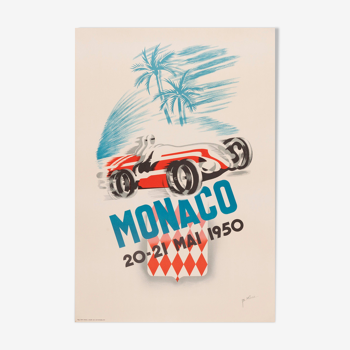 Ancienne Affiche Publicitaire - Monaco 20/21 Mai 1950