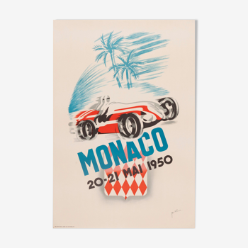 Old Advertising Poster - Monaco 20/21 May 1950