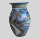 Large glazed stoneware vase signed JM – Jean-Marie Delahaye – 30 cm