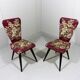 Set of 2 flower side chairs 1950’s