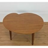 Table d'appoint haricot bois pied compas, années 50
