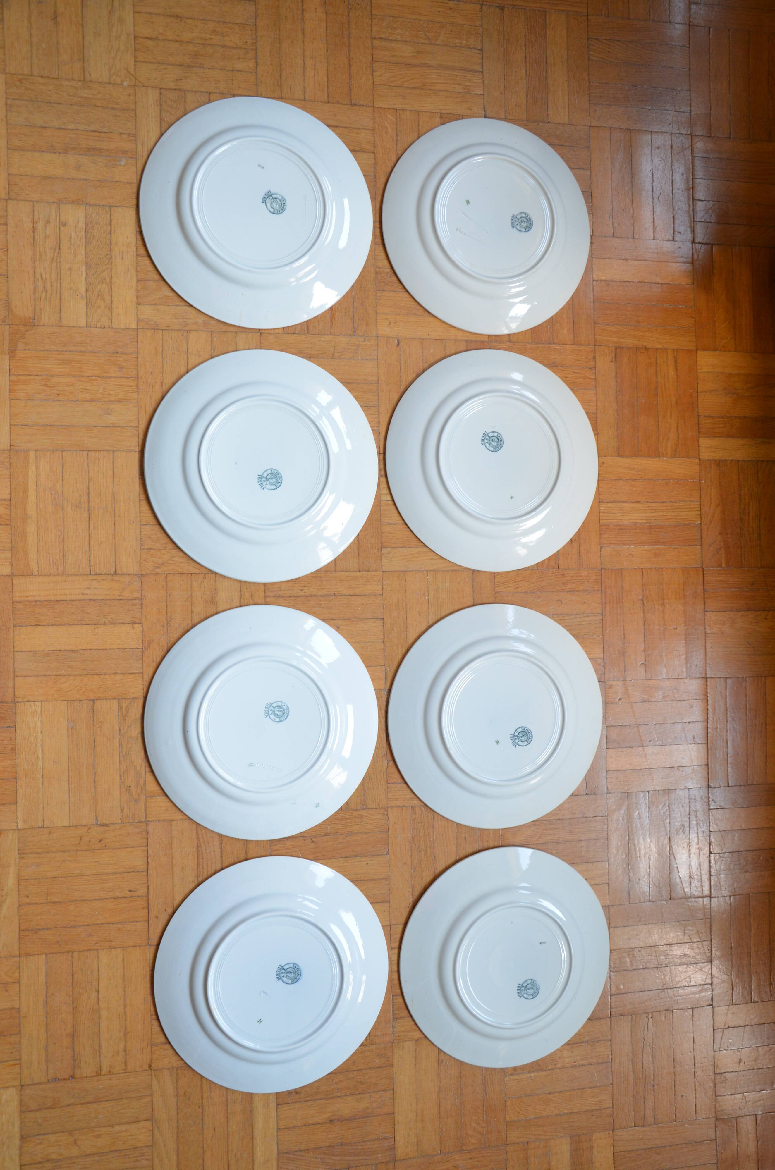 Lot de 8 assiettes Saint Amand, collection Iberia