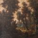 Oil on canvas setting sun the Alsace trough by Meyer