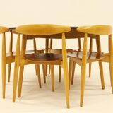 Heart dining set, designed by Hans Wegner for Fitz Hansen,  Denmark 1960s