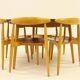 Heart dining set, designed by Hans Wegner for Fitz Hansen,  Denmark 1960s