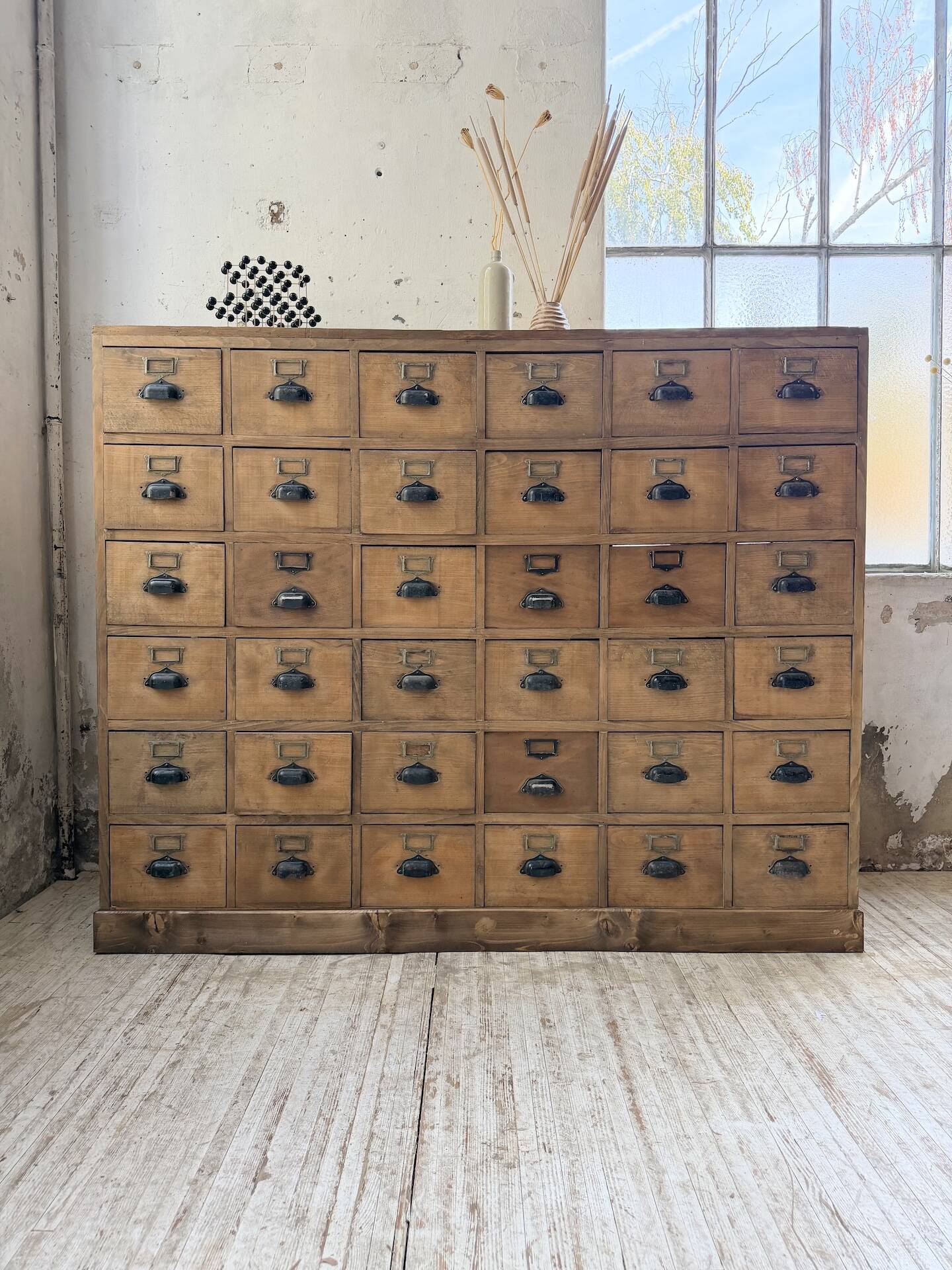 1950s pine workbench XL 160cm