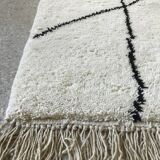 Tapis bérbere blanc décoré 200cmx250cm