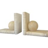Pair of bookends, Alabaster, 1930s period