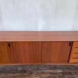 Scandinavian teak row design 1950 1960