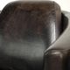 Ensemble vintage de 2 fauteuils en cuir de vachette au design Aviateur.