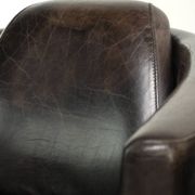 Ensemble vintage de 2 fauteuils en cuir de vachette au design Aviateur.