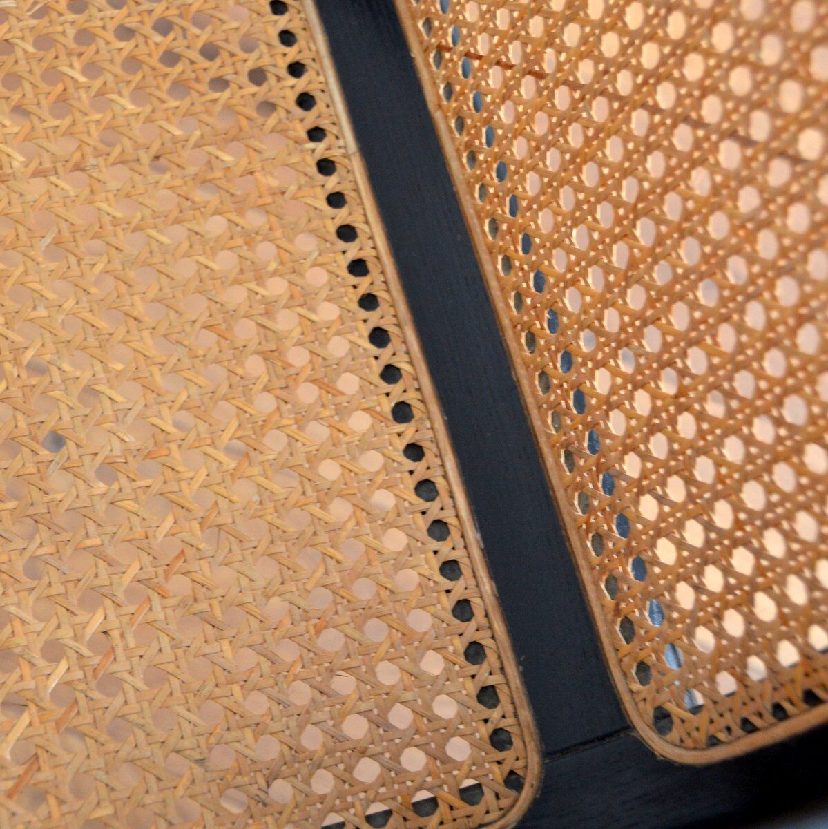 Wooden armchair and canning 60/70s