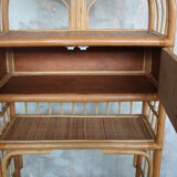 Vintage rattan shelf