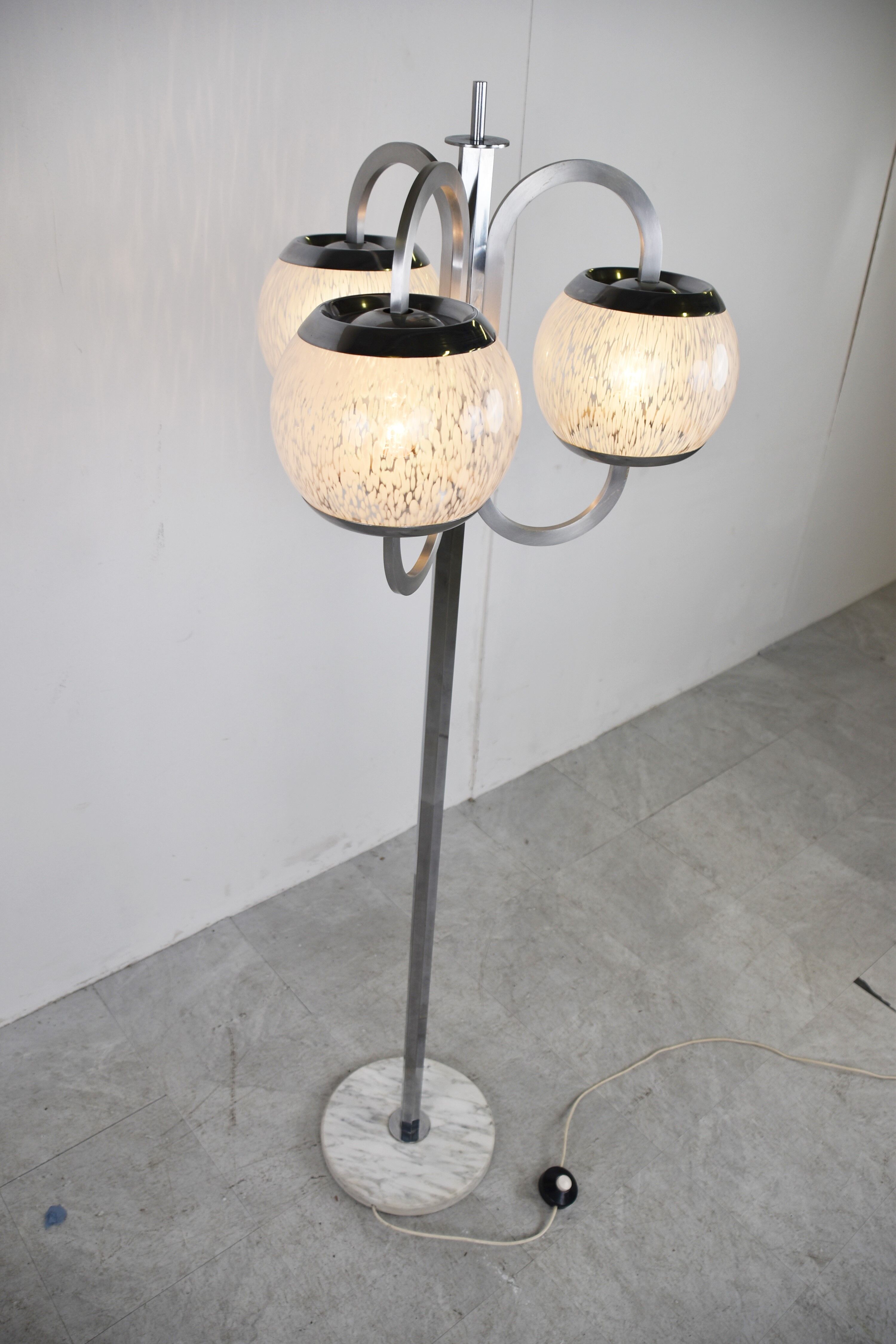 Vintage murano glass floor lamp, 1970s
